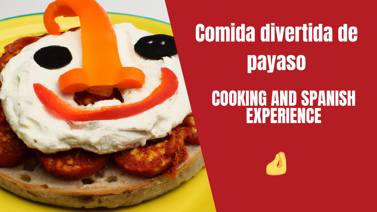 Comida divertida de payaso