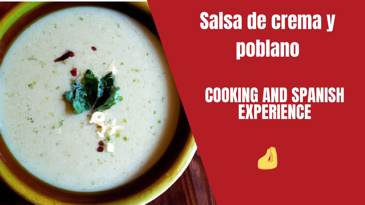 Sopa de crema y poblano