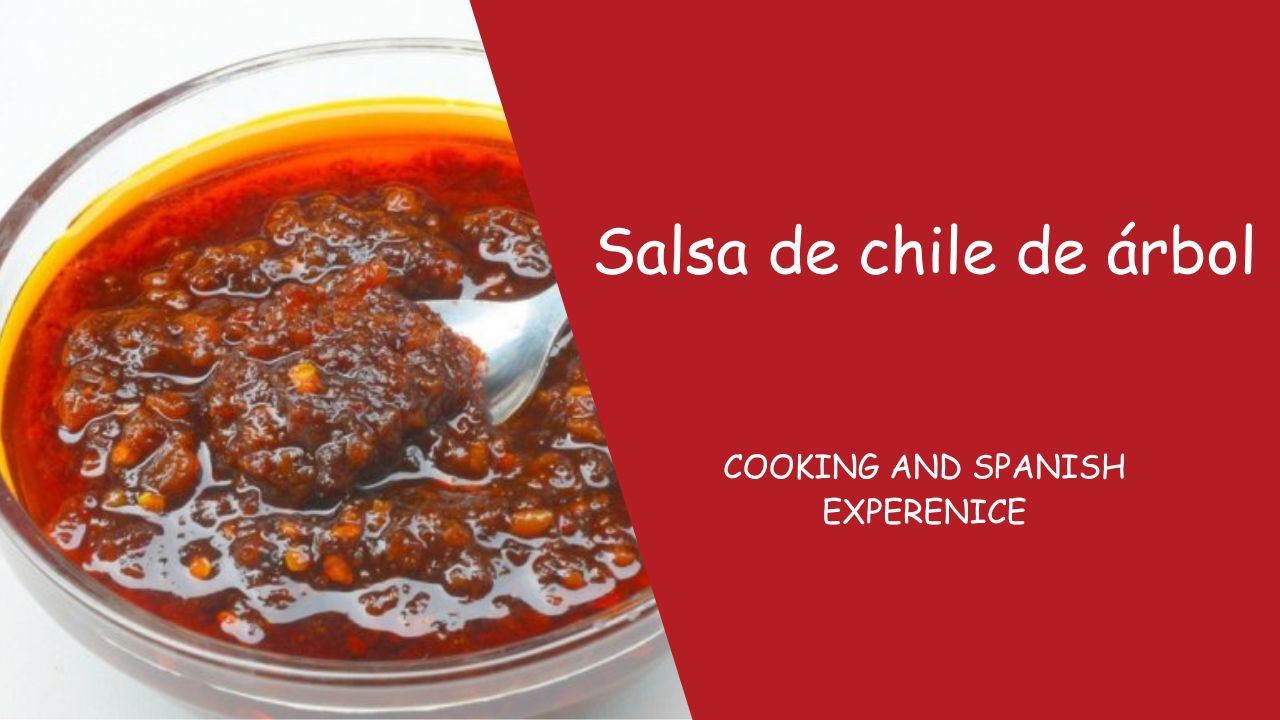 salsa de chile de arbol