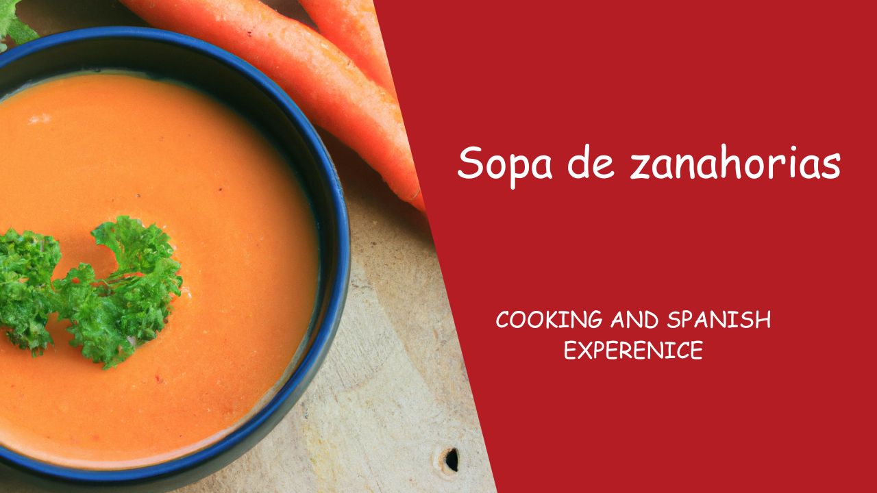 Sopa de zanahoria y chile poblano