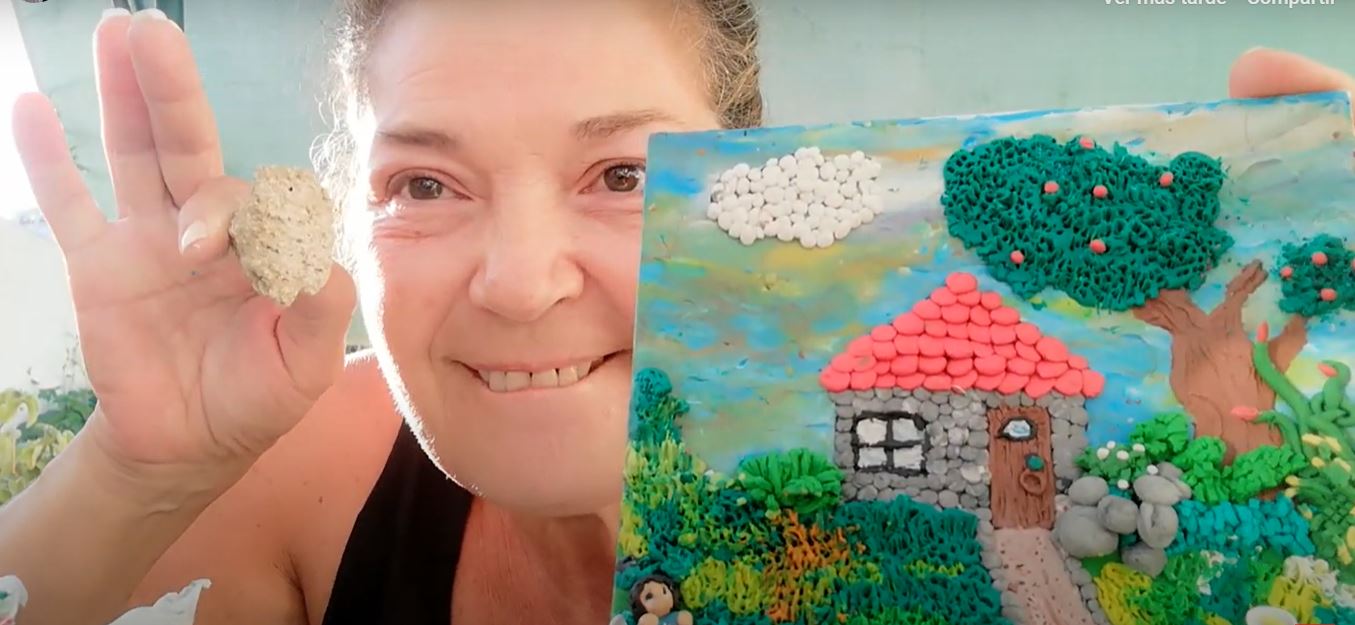 Pintura con plastilina (Video e instrucciones) 